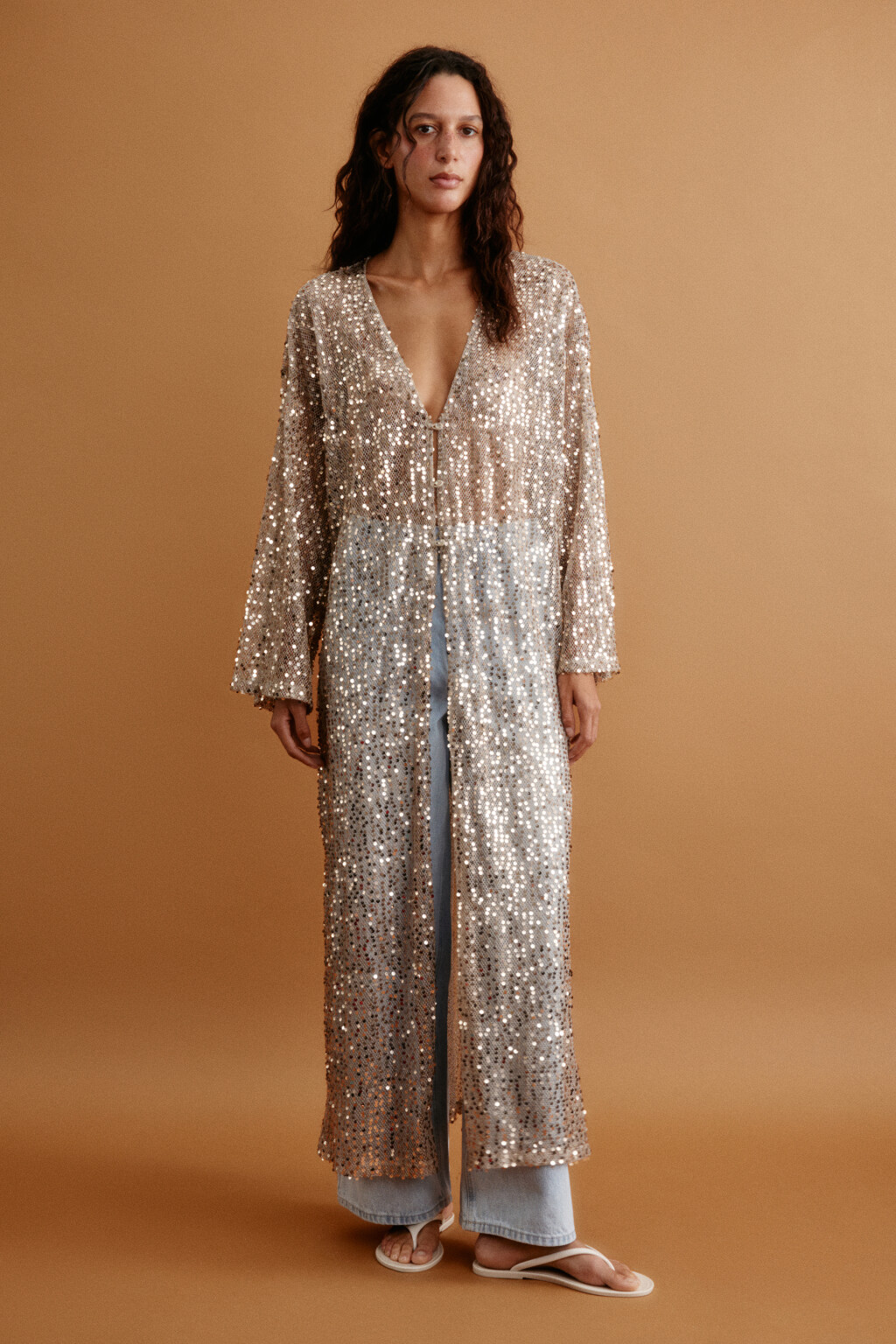 кардиган женский - цвет бежевый - 2