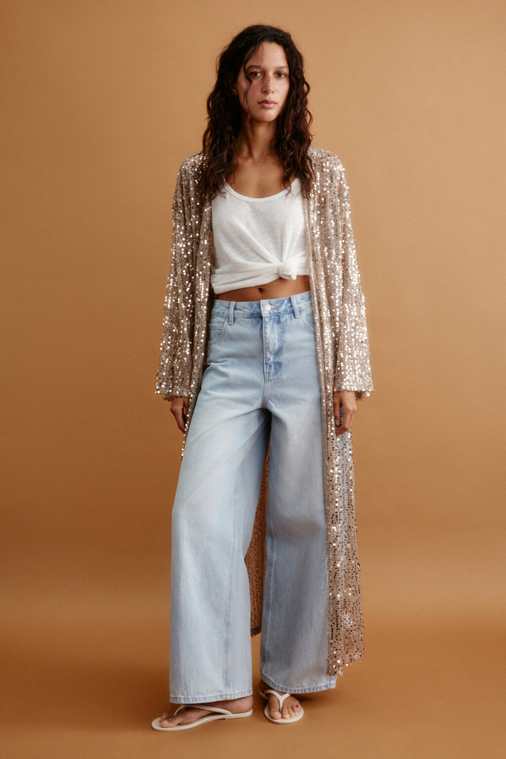 кардиган женский - цвет бежевый - 4