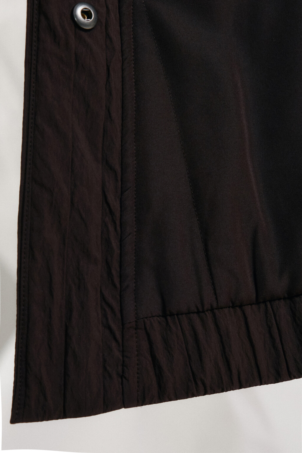 Куртка-кимоно стеганая утепленная без капюшона - цвет коричневый - 7