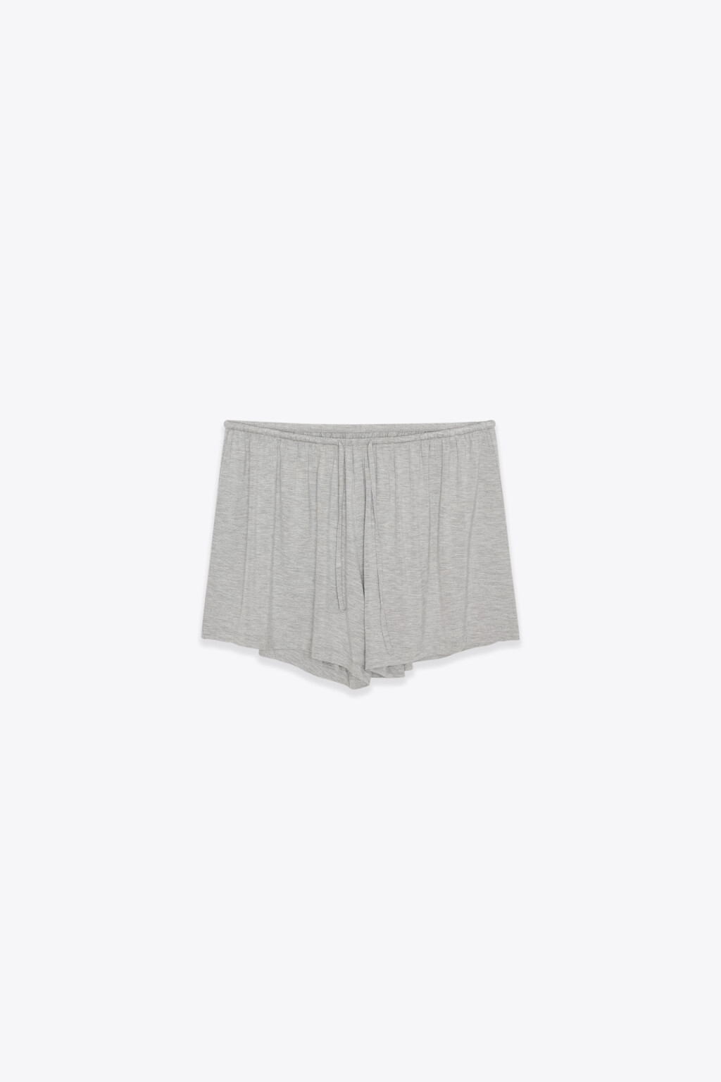 Шорты домашние вискозные со средней посадкой - цвет серый - 1