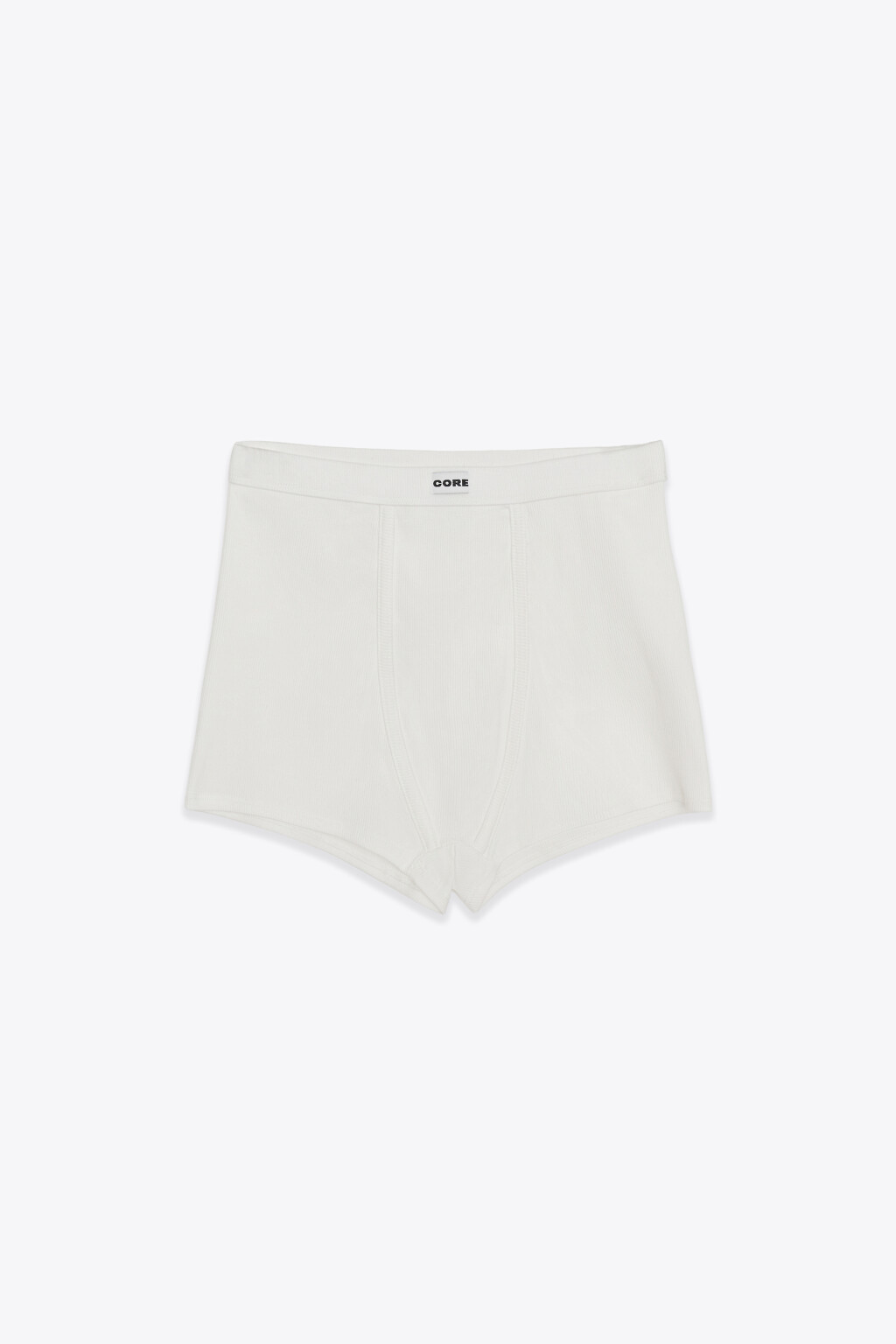 Шорты-боксеры домашние облегающие в рубчик - цвет ванильный - 7