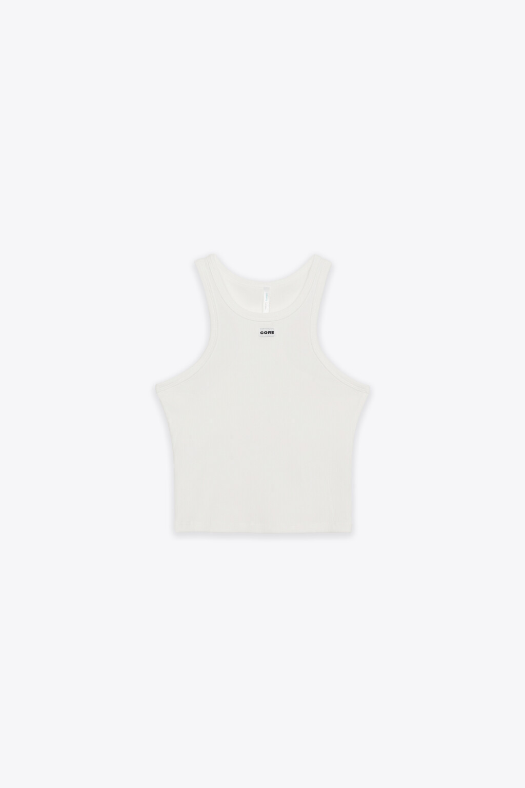 Майка-топ домашняя приталенная в рубчик - цвет ванильный - 7