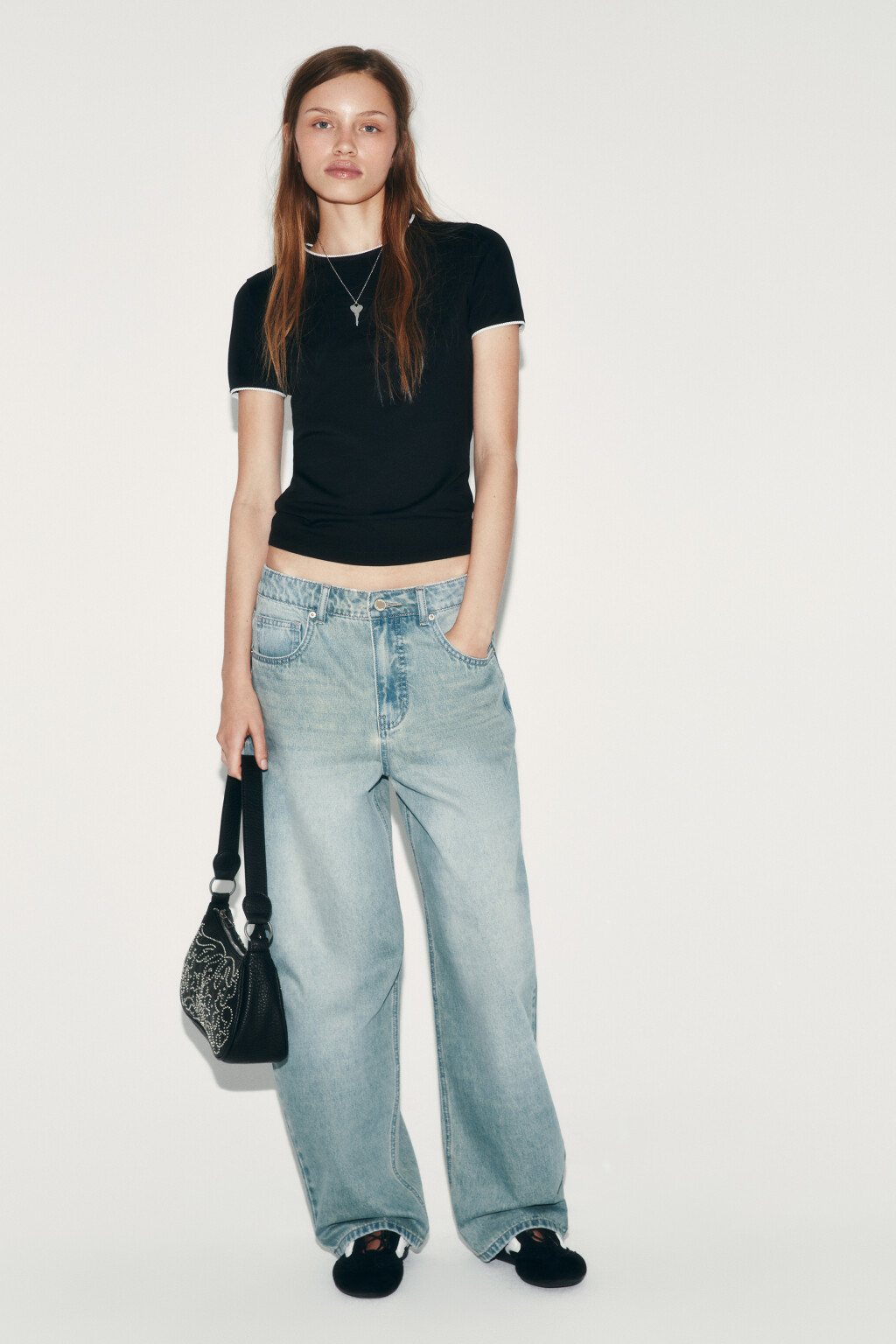 Футболка-топ хлопковая - цвет черный - 4