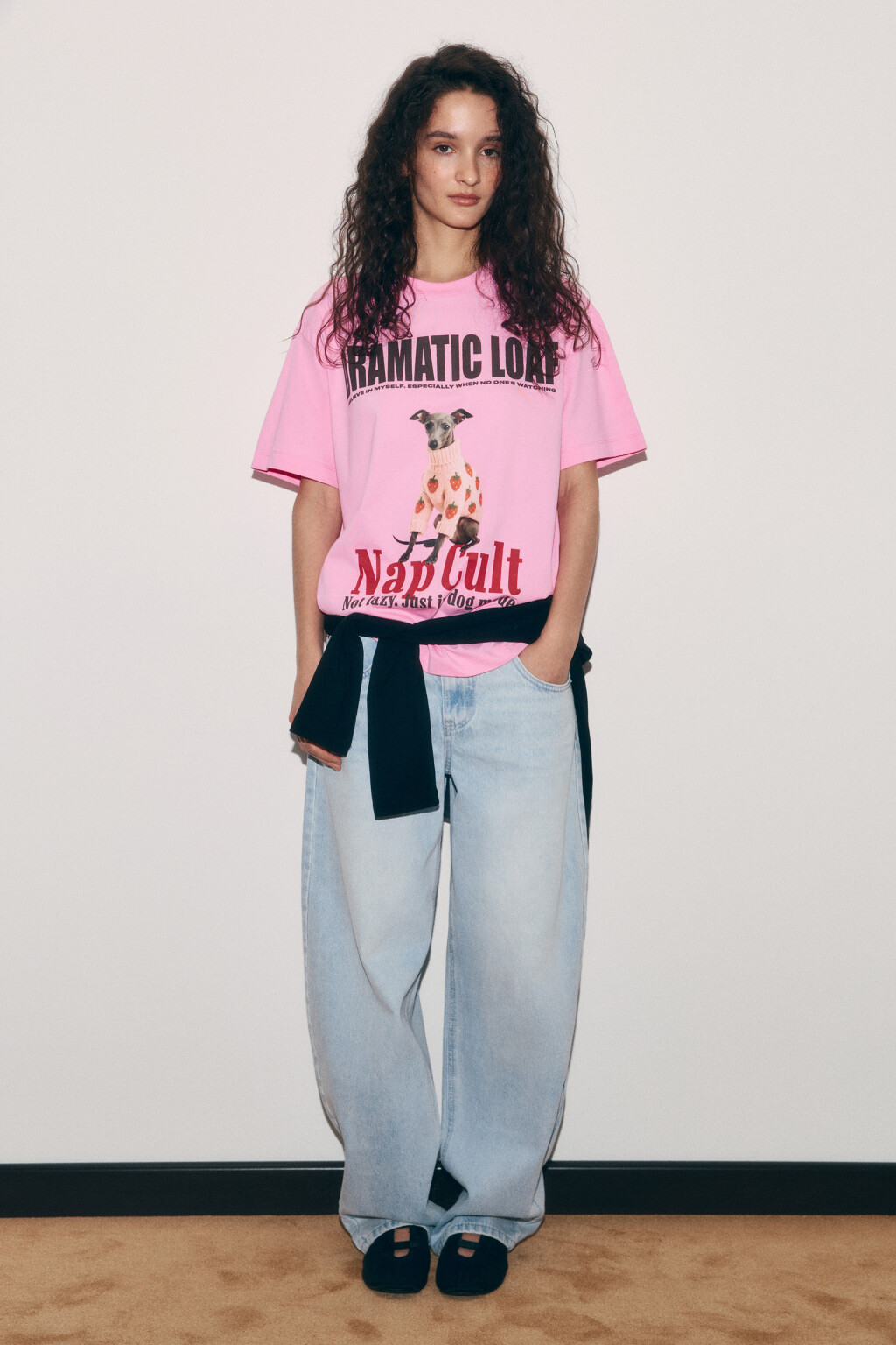 Футболка хлопковая оверсайз с принтом - цвет мультиколор - 5