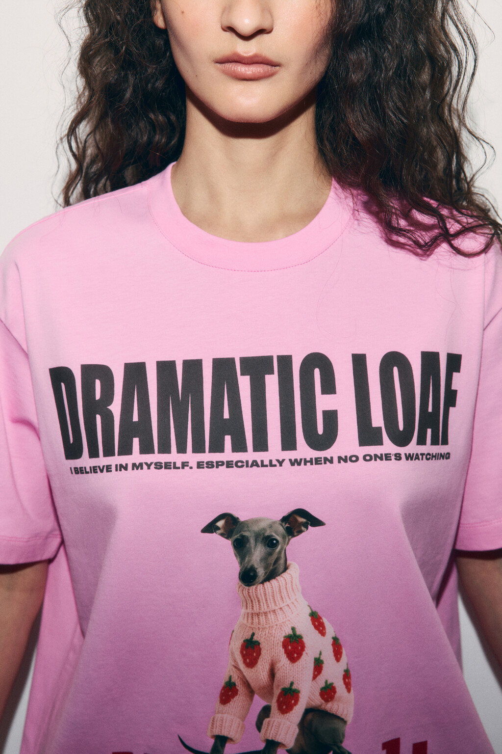 Футболка хлопковая оверсайз с принтом - цвет мультиколор - 7