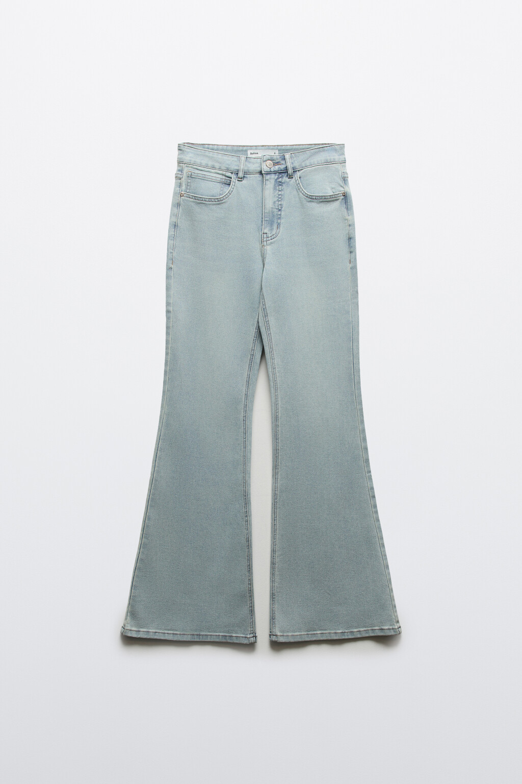 Джинсы клеш со средней посадкой - цвет синий - 1