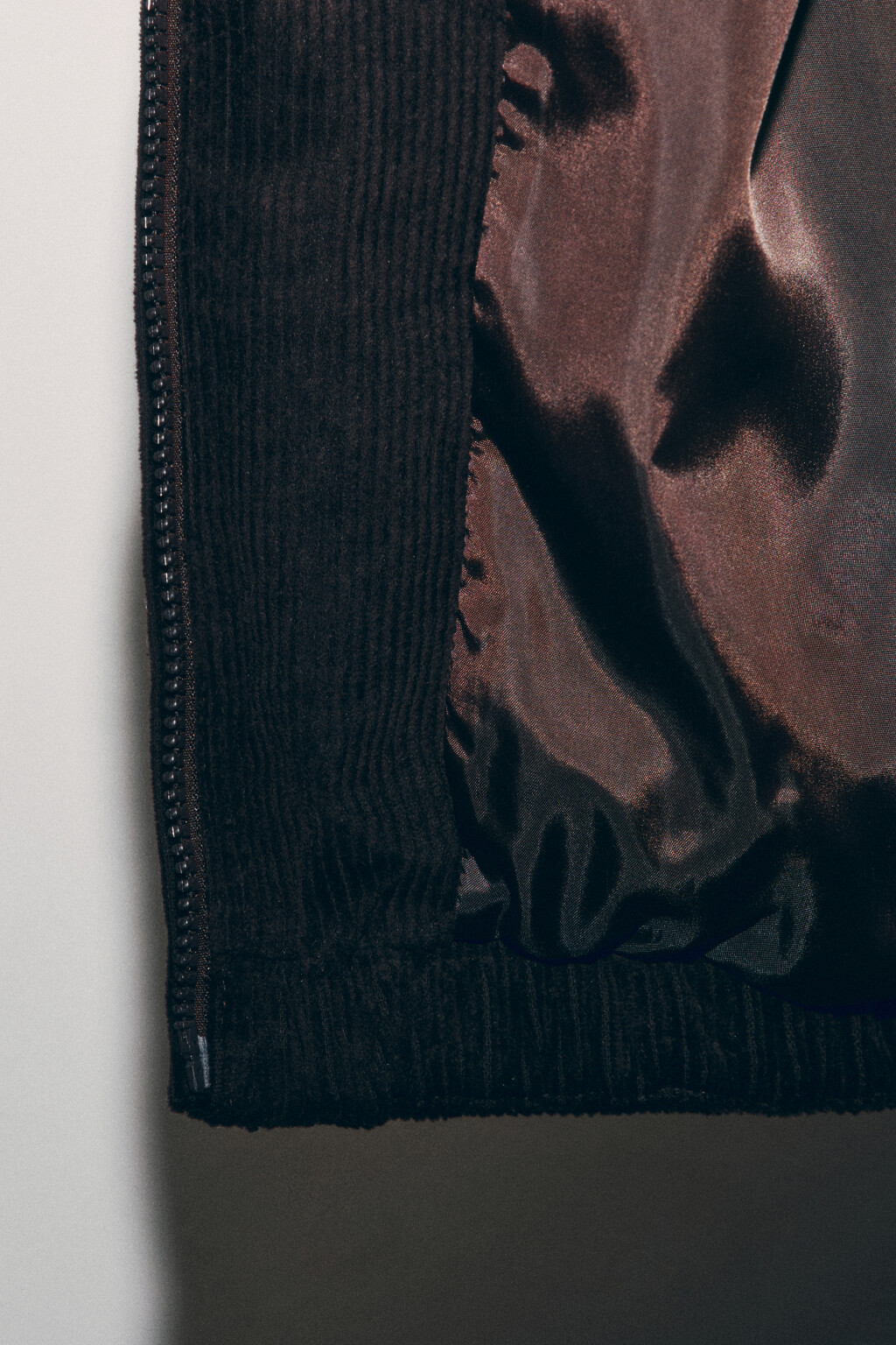 Куртка-бомбер вельветовая с отложным воротником - цвет коричневый - 8