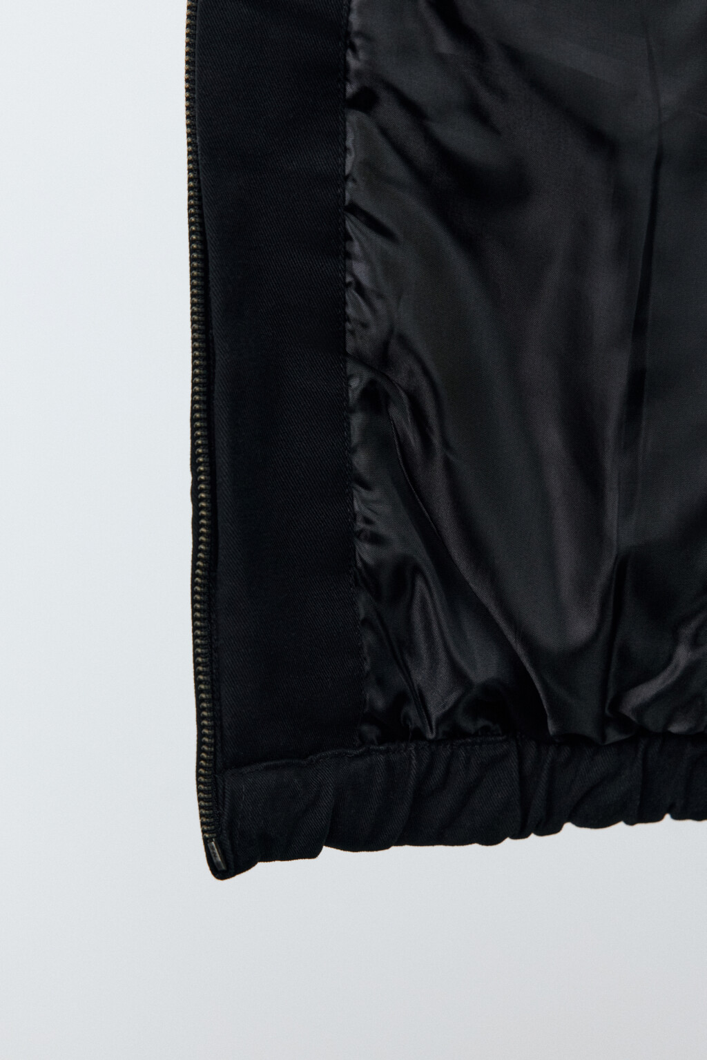 Куртка-бомбер хлопковая с капюшоном - цвет черный - 9