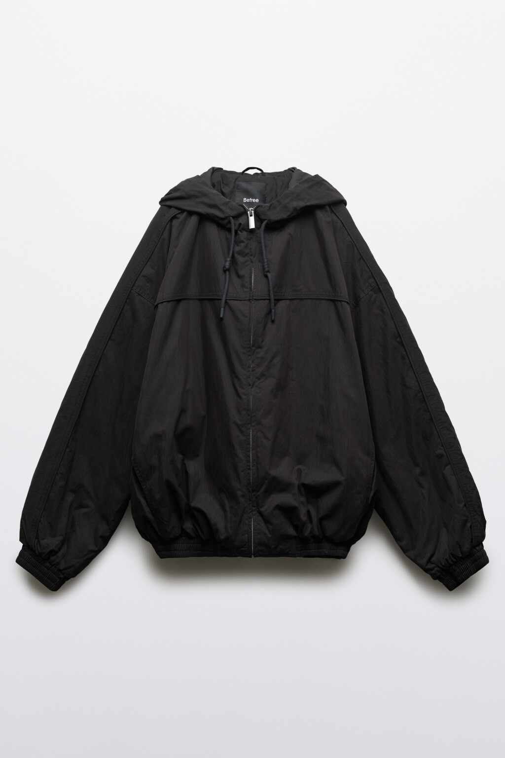 Куртка-бомбер с капюшоном - цвет черный - 9