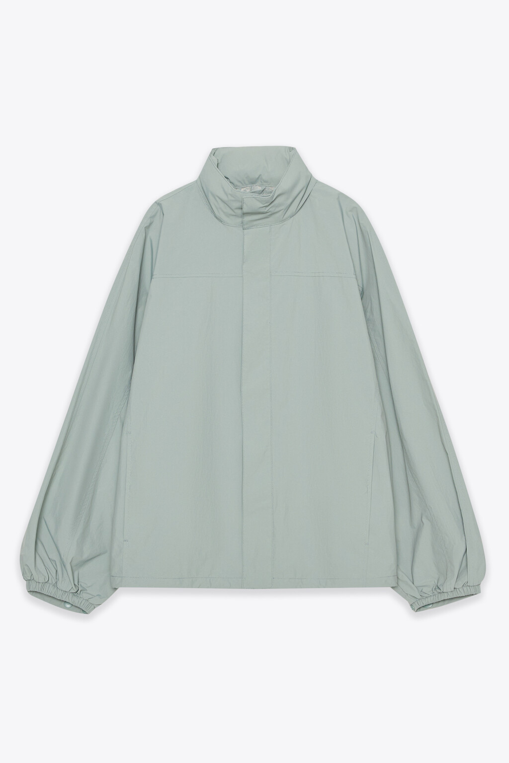 Куртка укороченная с воротником-стойкой - цвет зеленый - 1