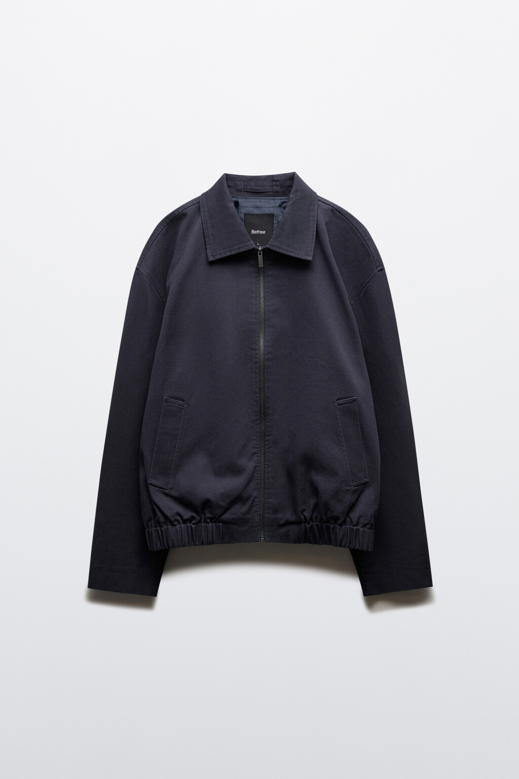 Куртка джинсовая с отложным воротником на молнии - цвет синий - 9