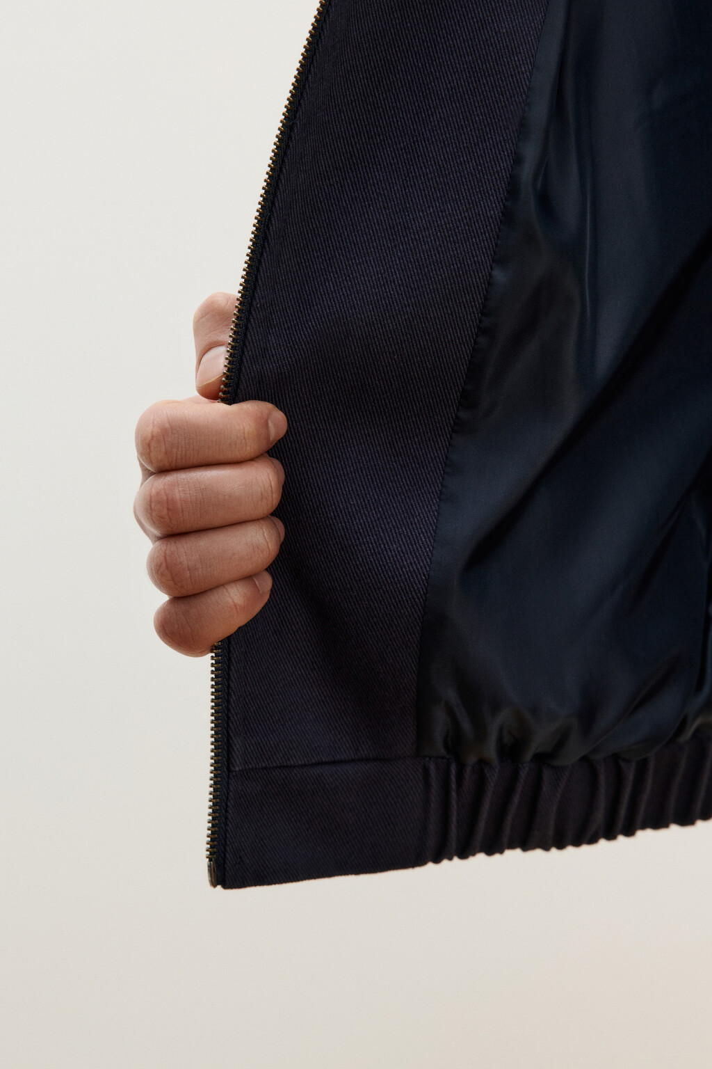 Куртка джинсовая с отложным воротником на молнии - цвет синий - 8