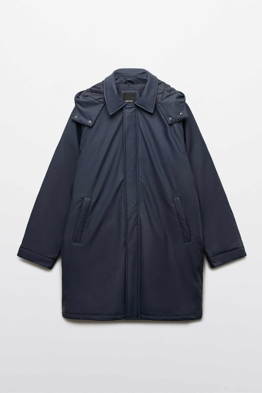 Куртка-парка с капюшоном - цвет синий - 11
