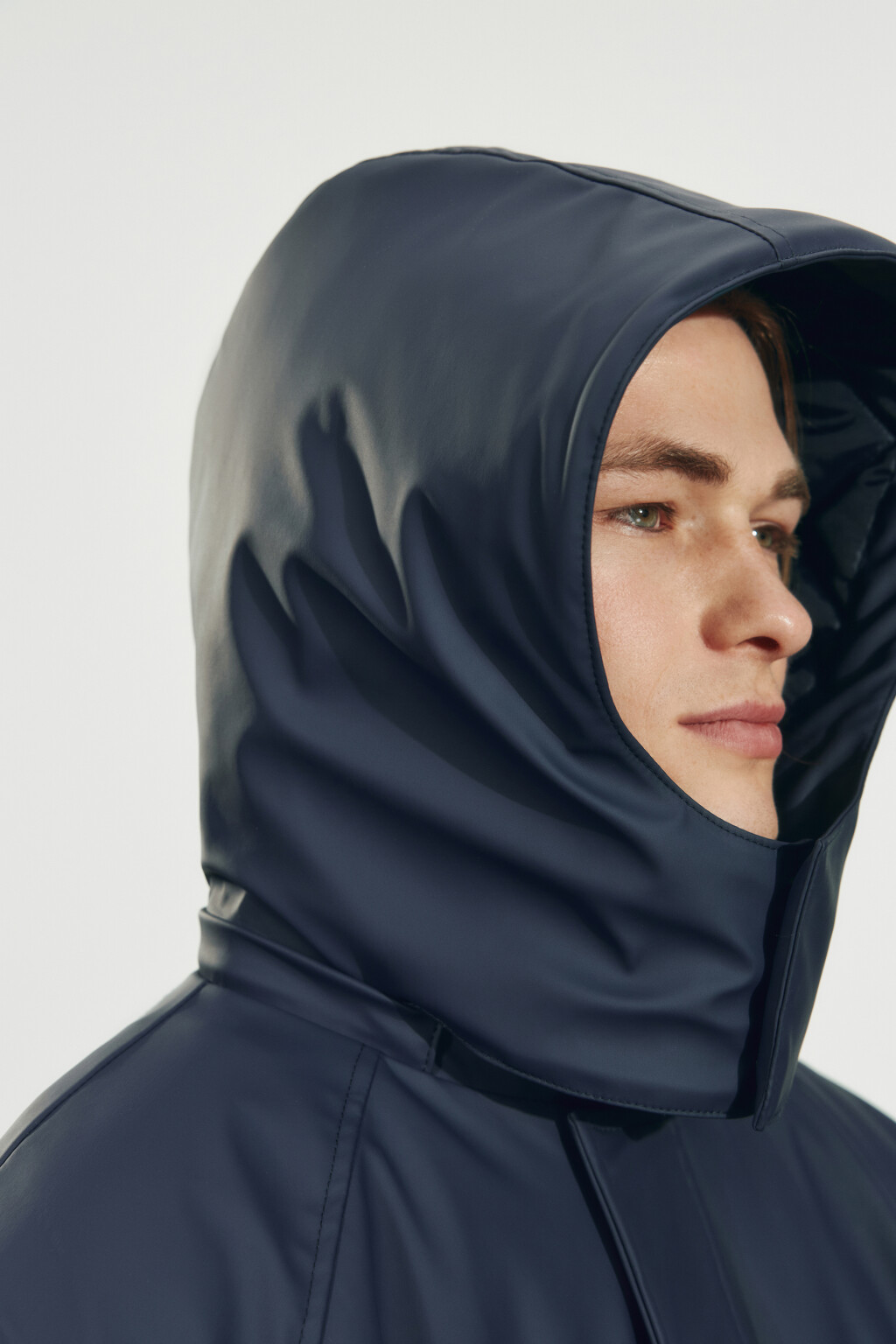 Куртка-парка с капюшоном - цвет синий - 8