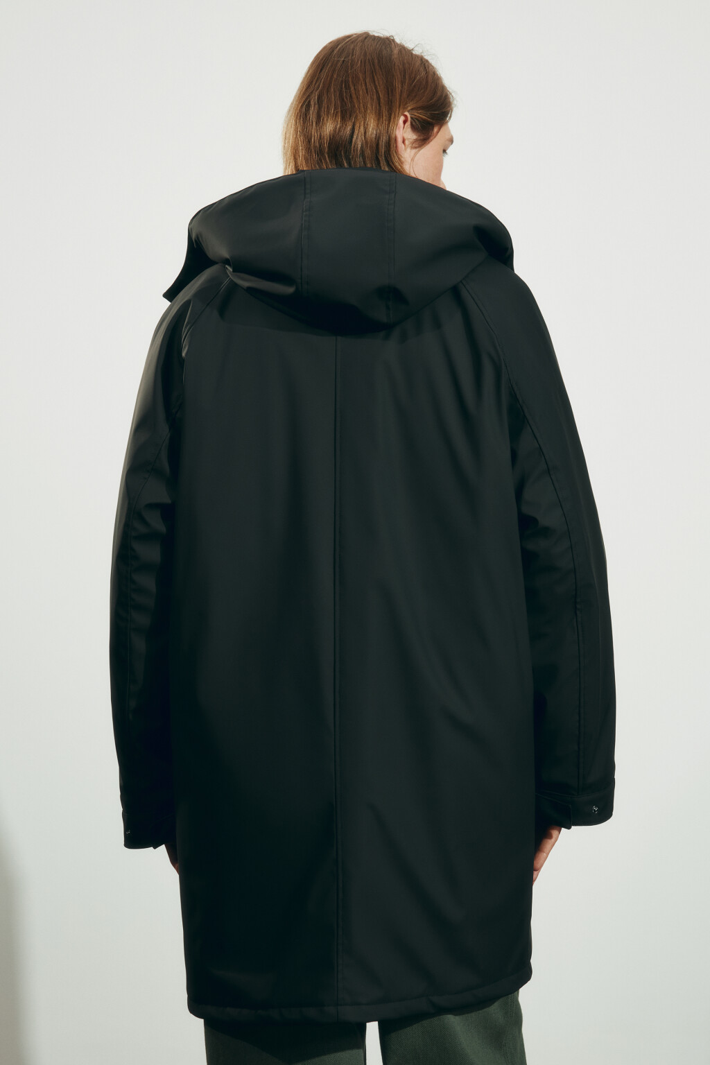 Куртка-парка с капюшоном - цвет черный - 3