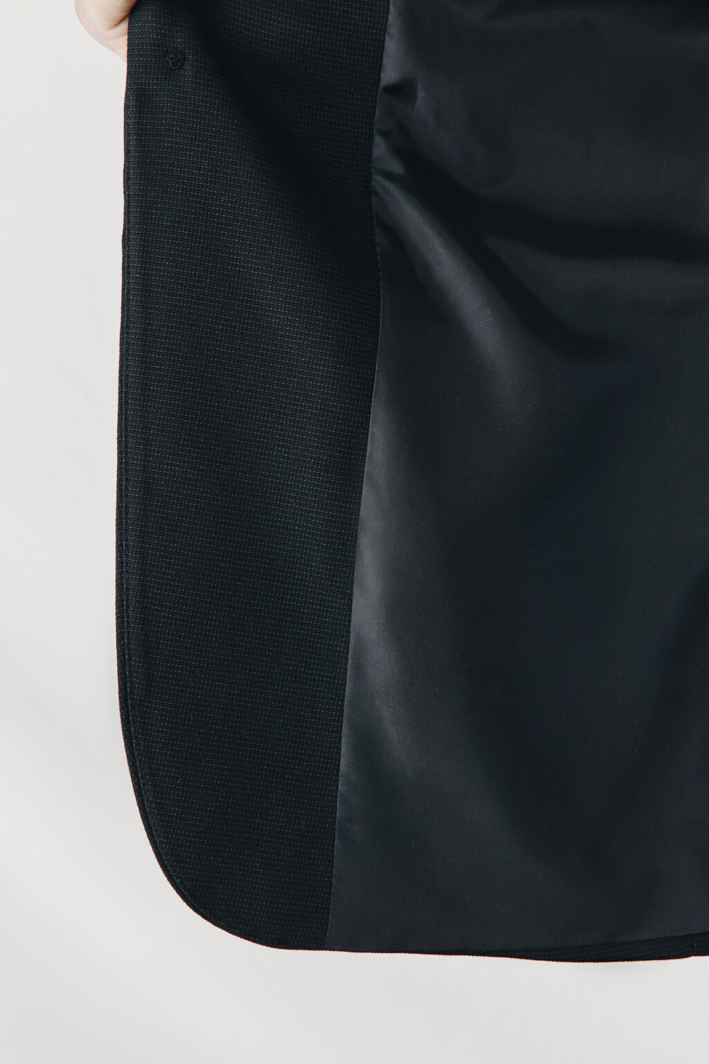 Пиджак приталенный однобортный с вискозой - цвет черный - 8