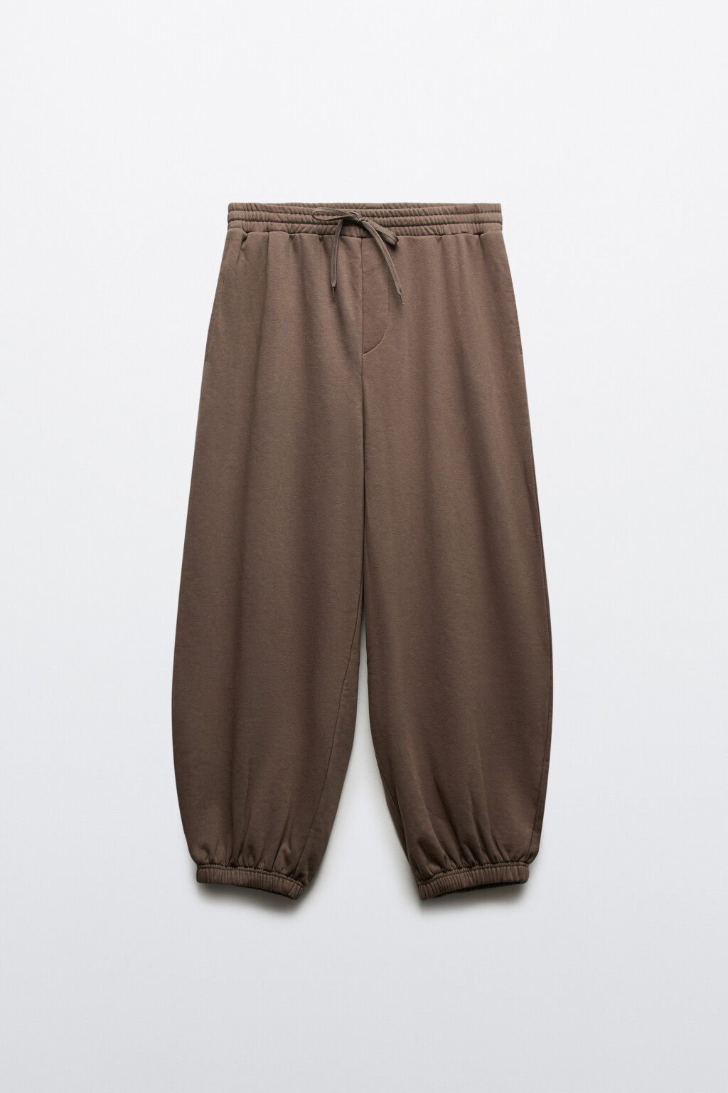 Брюки-джоггеры со средней посадкой - цвет коричневый - 1