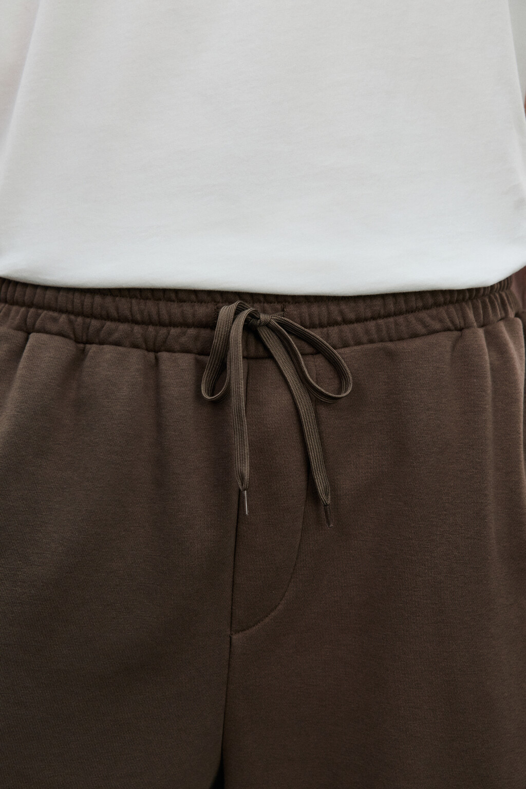 Брюки-джоггеры со средней посадкой - цвет коричневый - 5