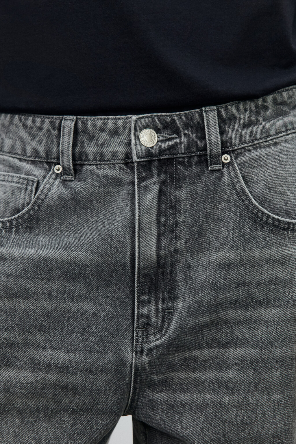 Джинсы клеш со средней посадкой - цвет серый - 6