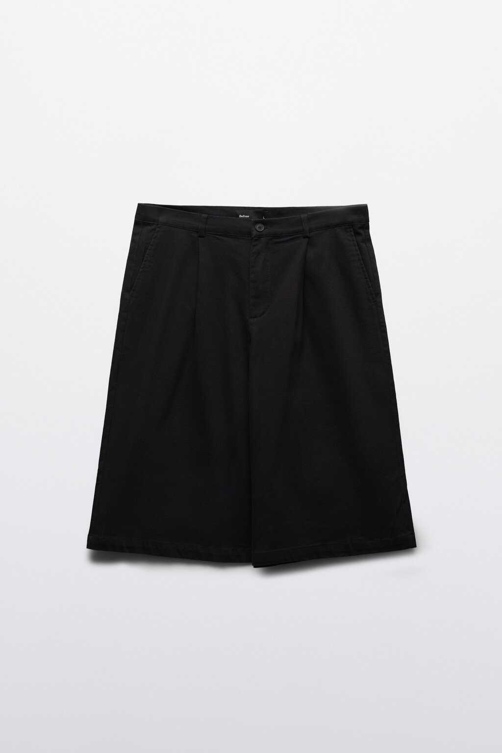 Шорты-бермуды костюмные со средней посадкой - цвет черный - 7