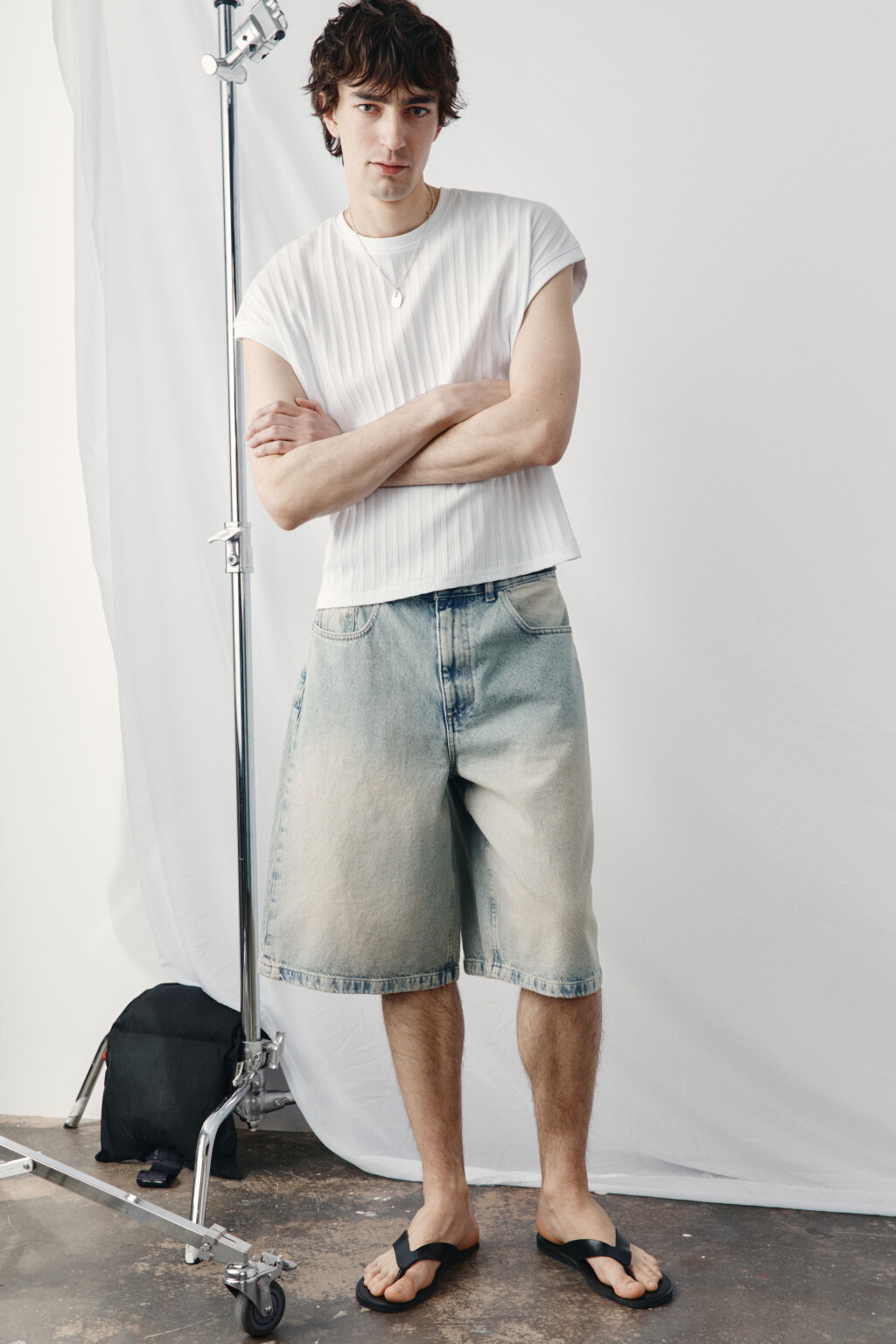 Джортсы со средней посадкой - цвет голубой - 1