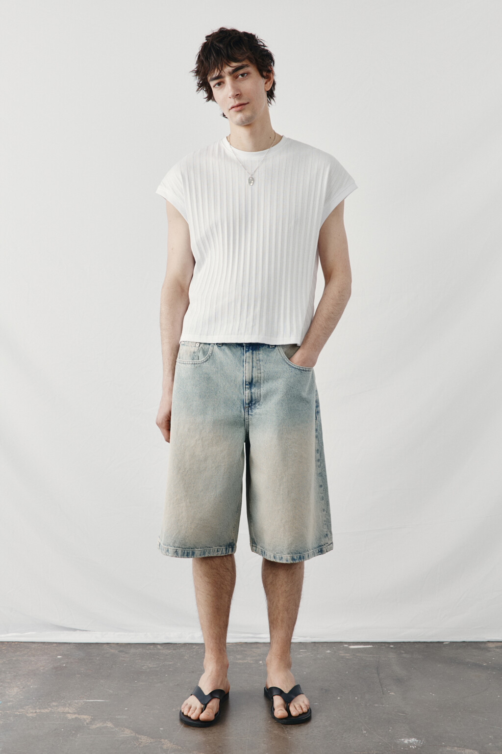 Джортсы со средней посадкой - цвет голубой - 4