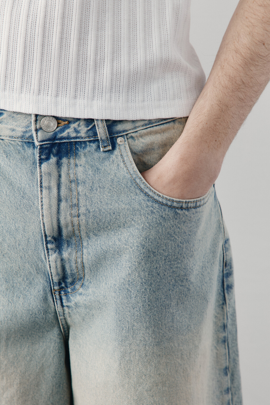 Джортсы со средней посадкой - цвет голубой - 5