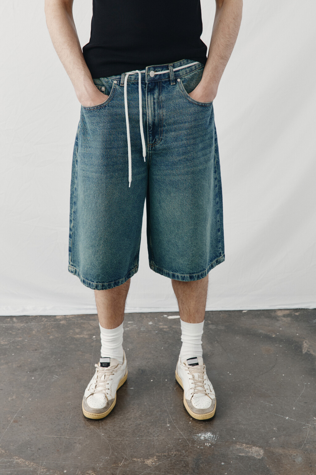 Джортсы со средней посадкой - цвет голубой - 1