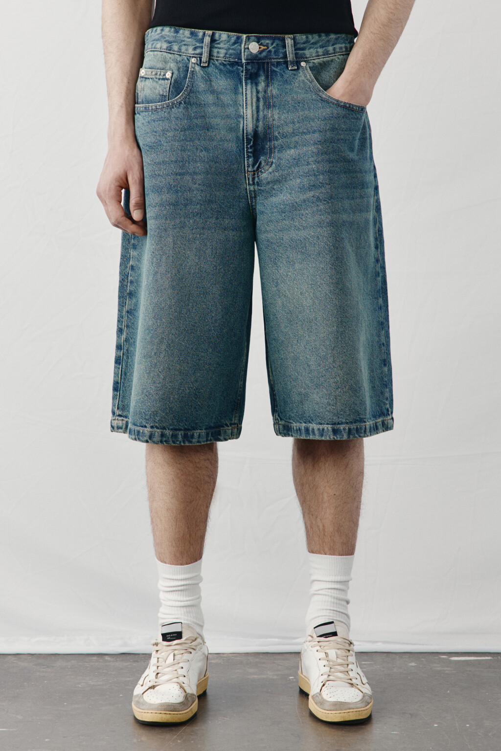 Джортсы со средней посадкой - цвет голубой - 2