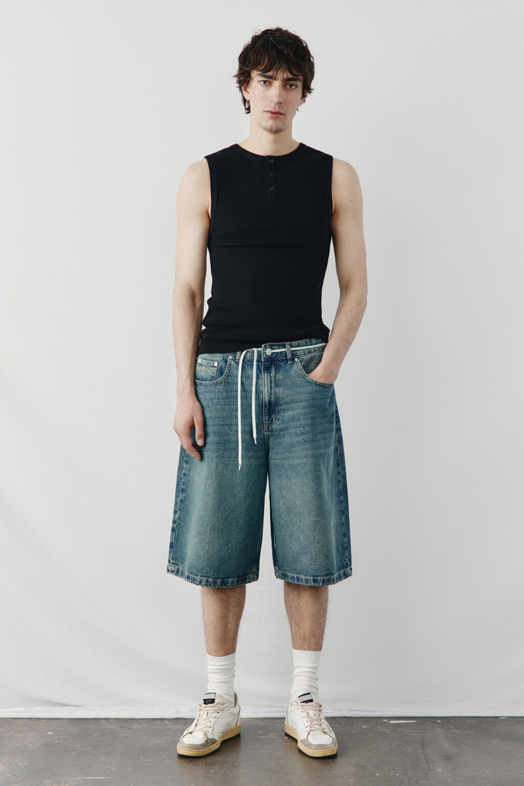 Джортсы со средней посадкой - цвет голубой - 4