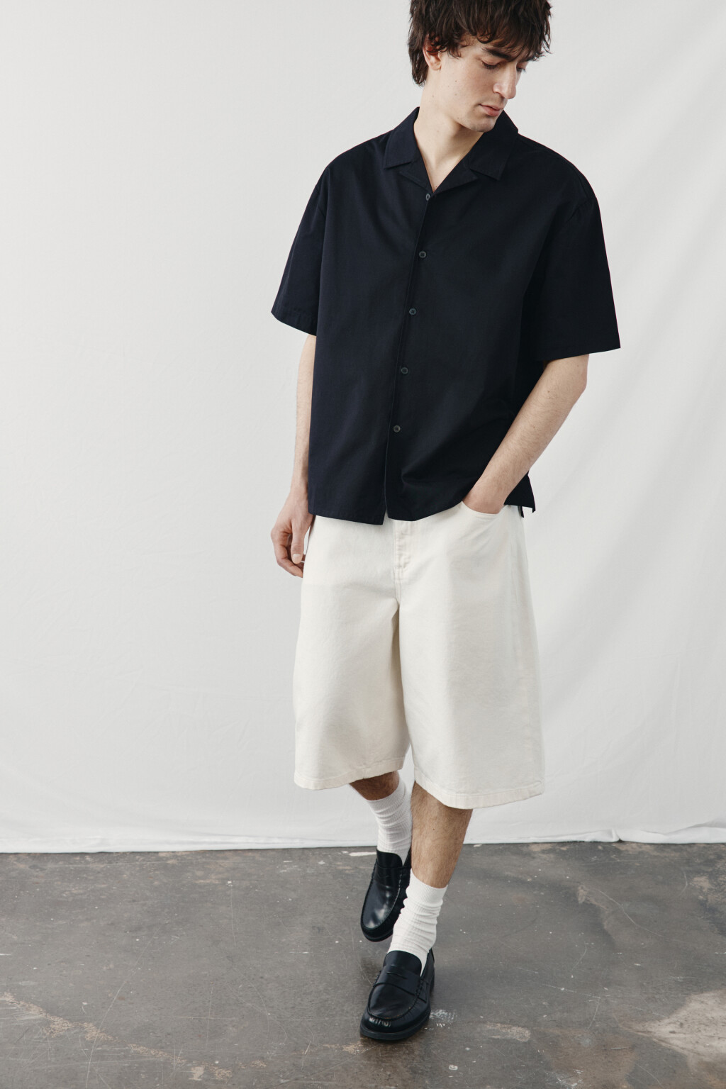 Джортсы со средней посадкой - цвет белый - 1