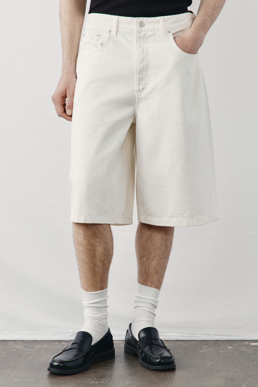 Джортсы со средней посадкой - цвет белый - 2