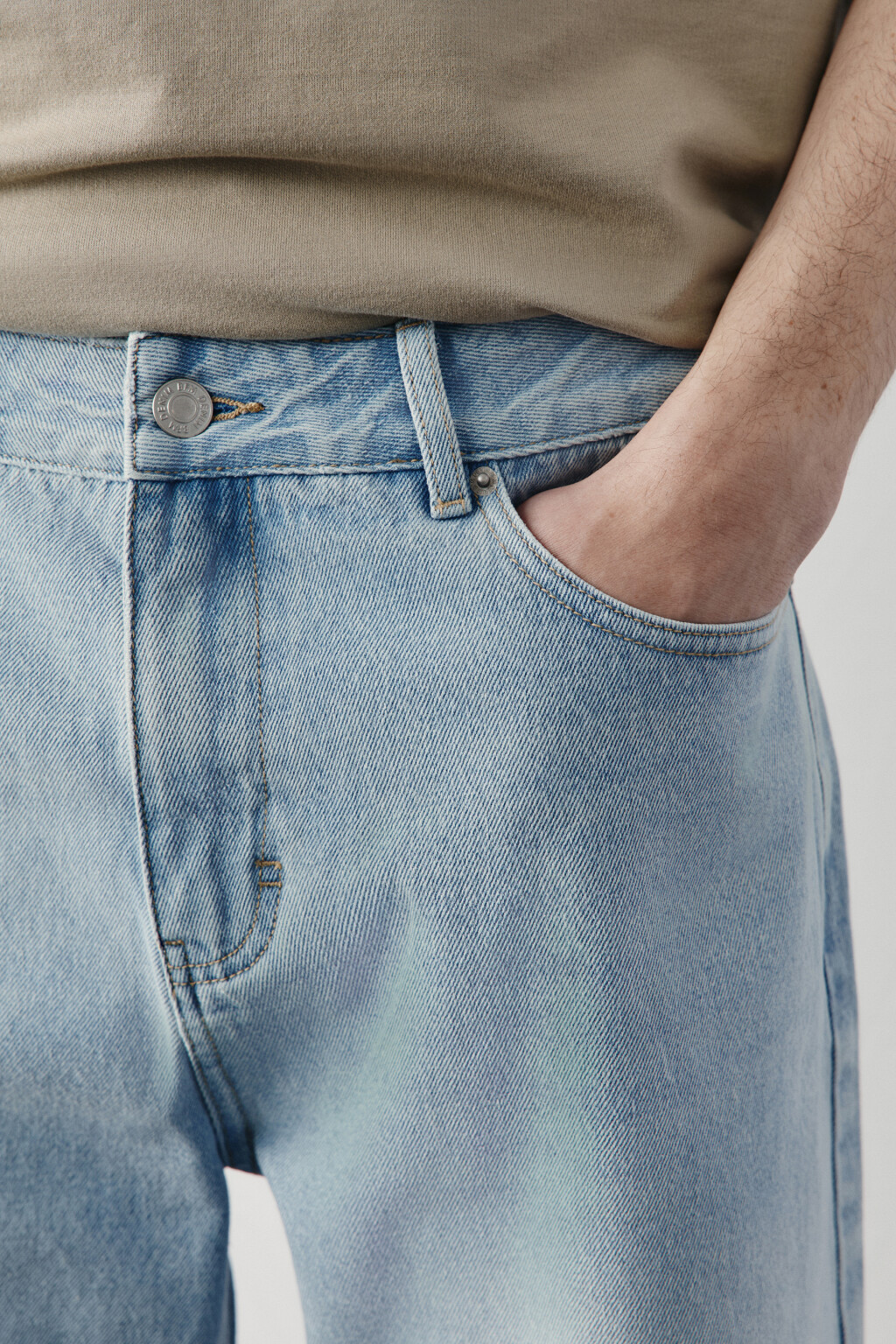 Джортсы со средней посадкой - цвет голубой - 6