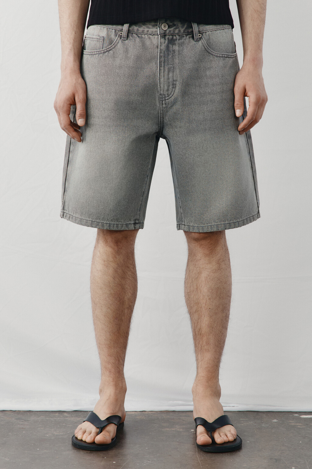 Джортсы со средней посадкой - цвет серый - 3