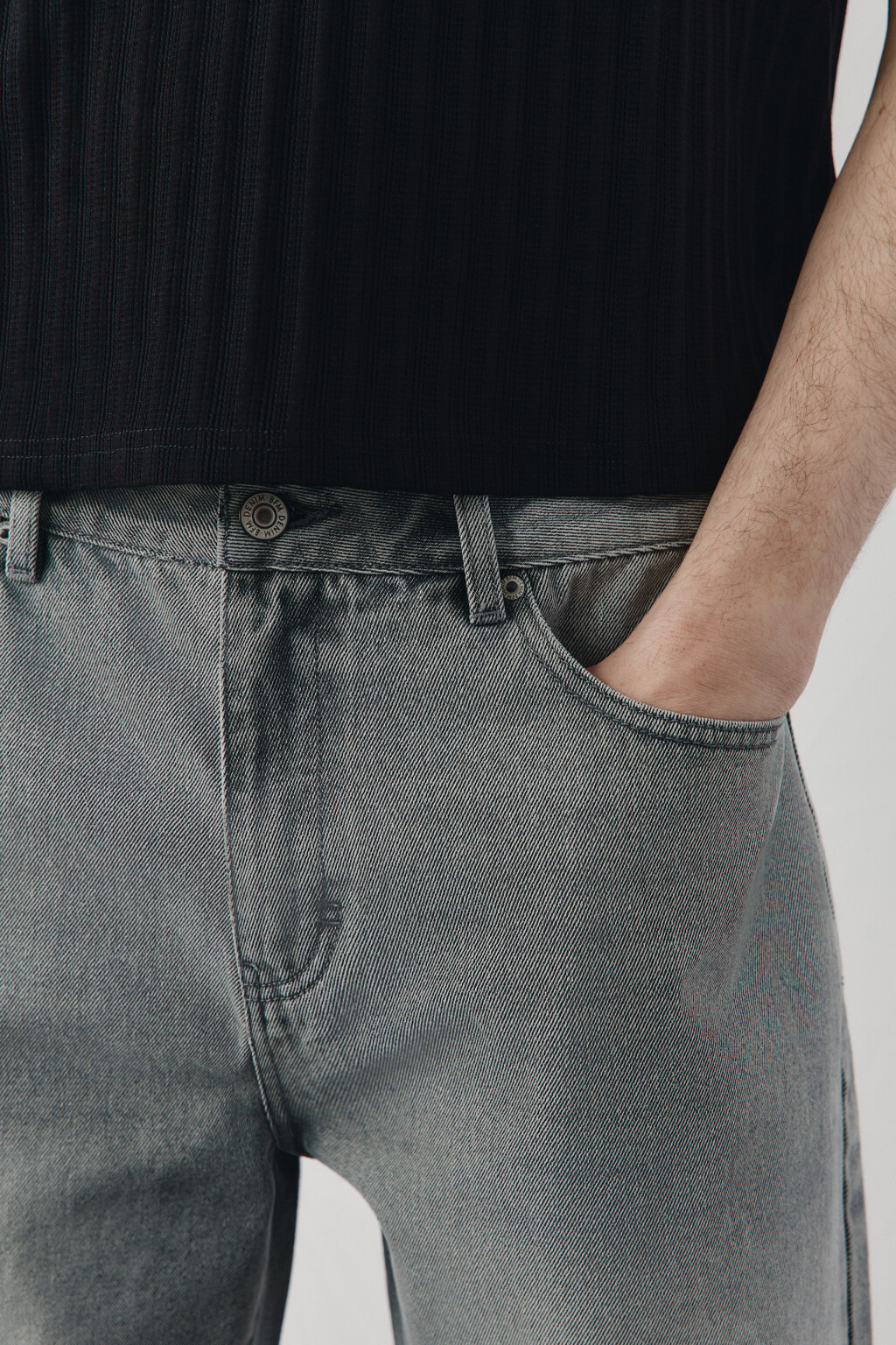 Джортсы со средней посадкой - цвет серый - 6