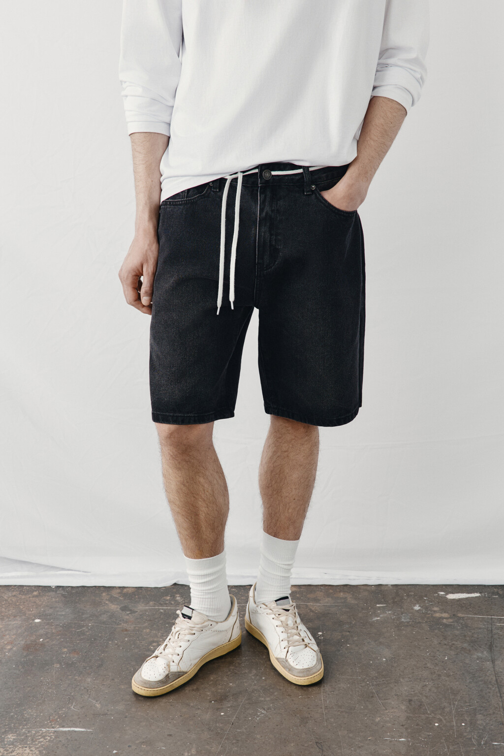 Джортсы со средней посадкой - цвет черный - 2