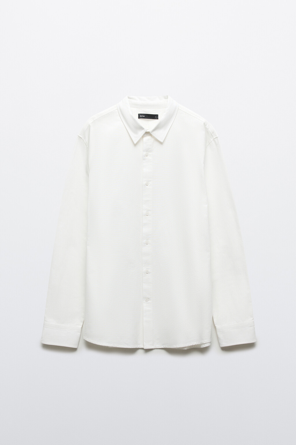 Рубашка классическая из хлопка - цвет белый - 1