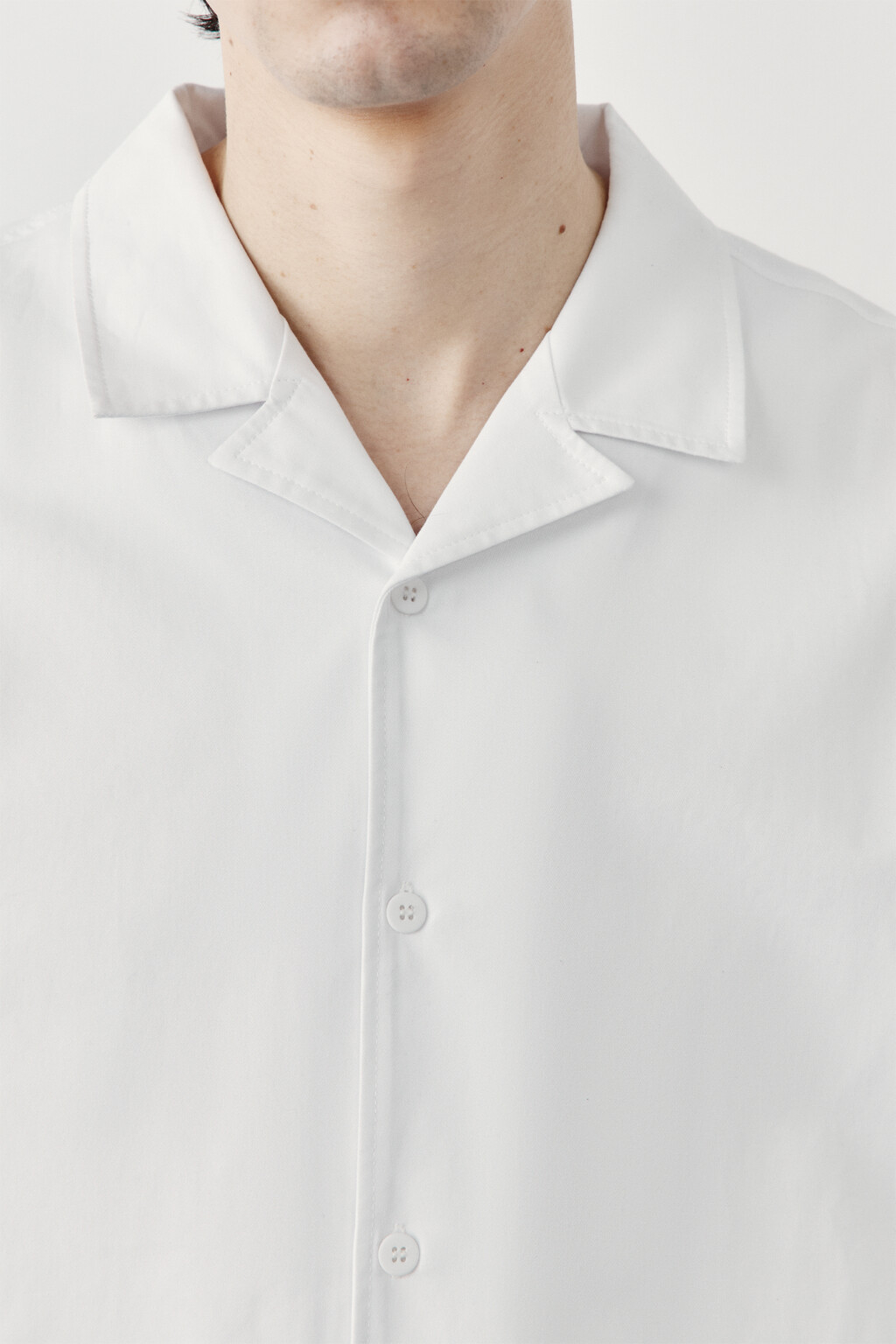 Рубашка хлопковая с коротким рукавом - цвет белый - 6