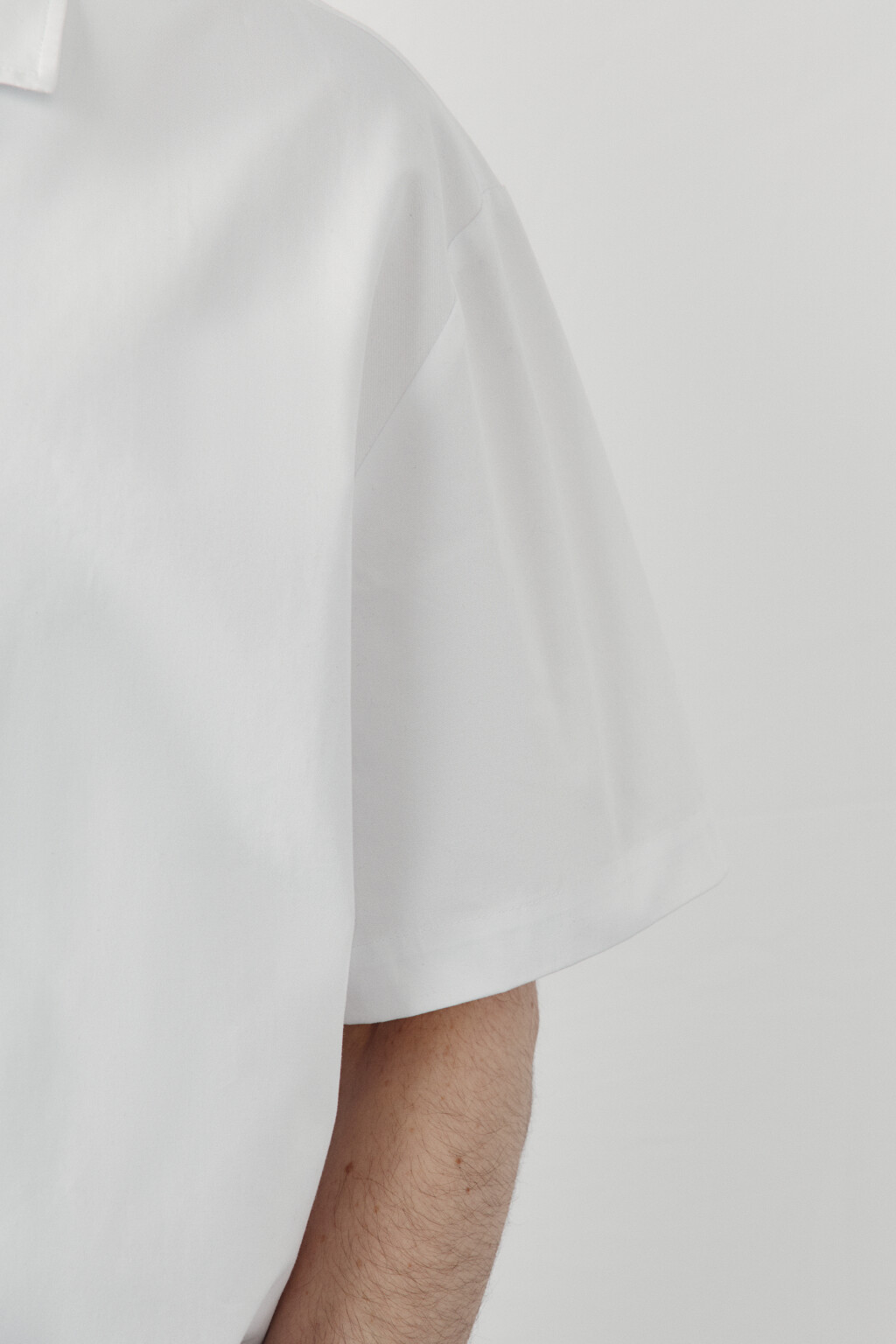 Рубашка хлопковая с коротким рукавом - цвет белый - 7