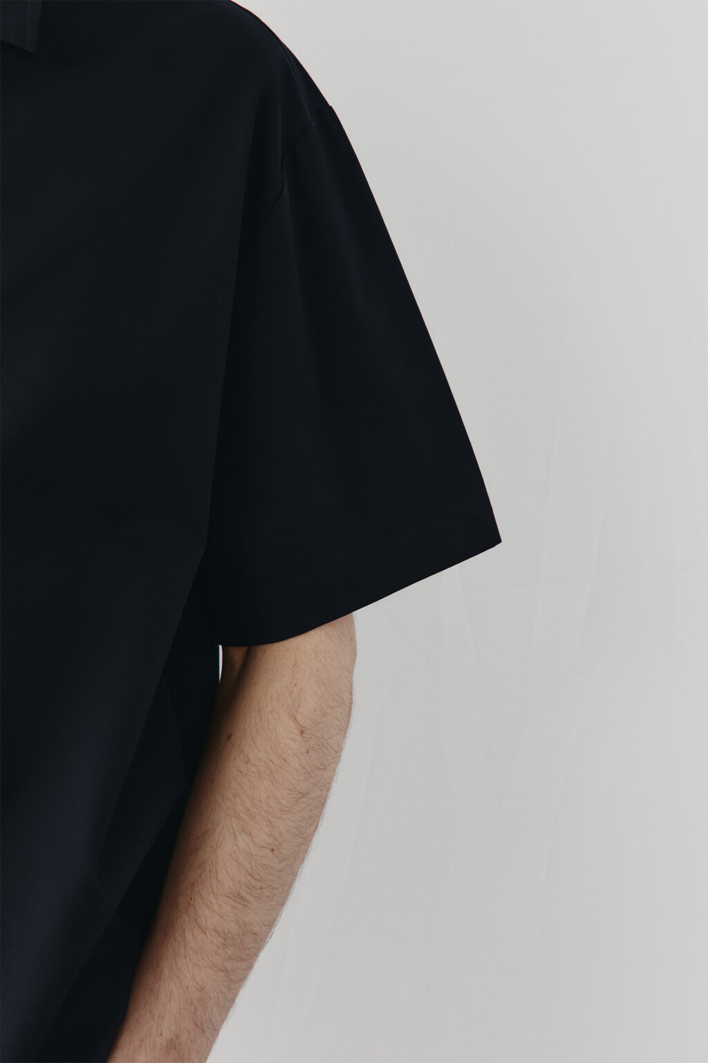 Рубашка хлопковая с коротким рукавом - цвет черный - 6