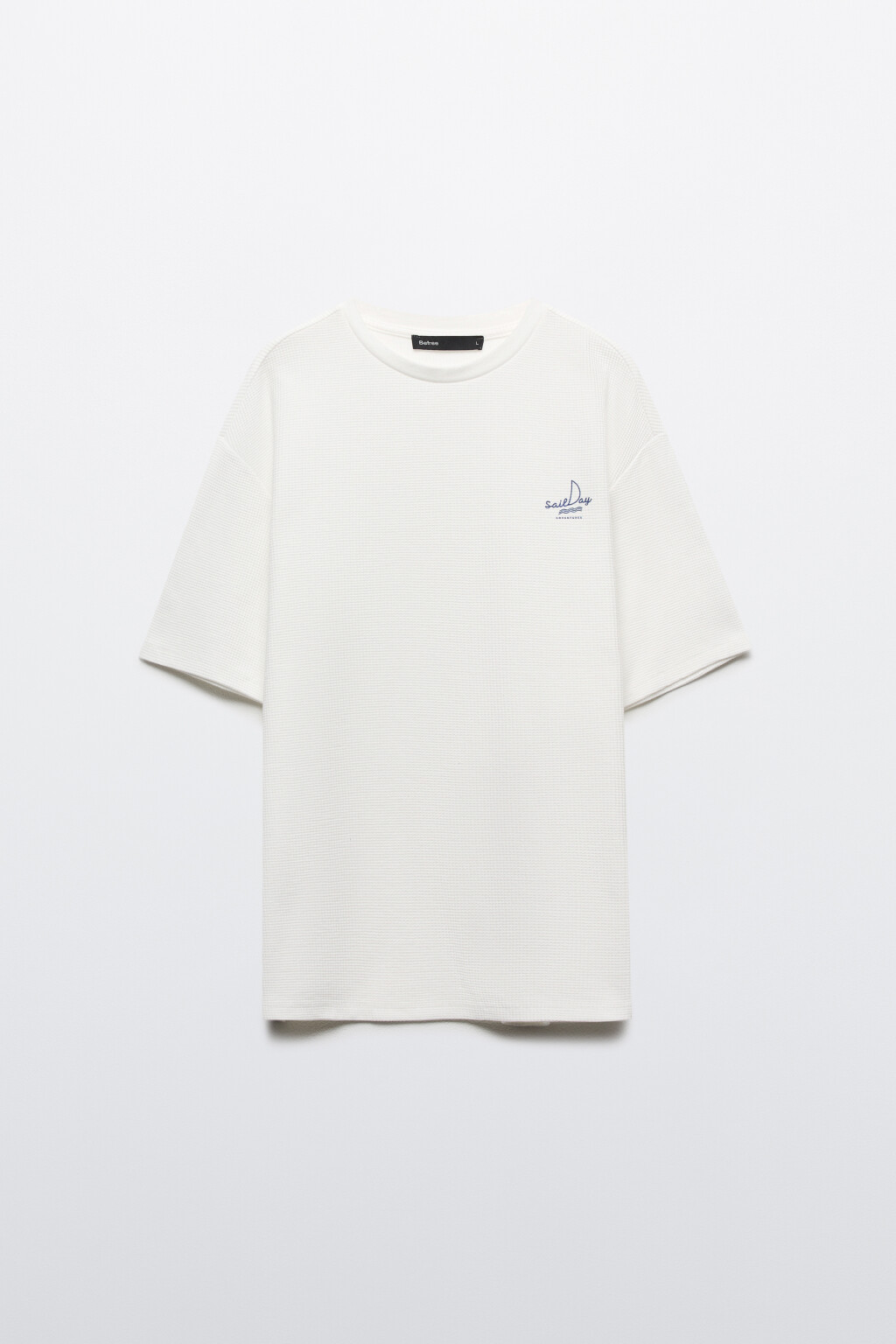 Футболка прямая с принтом - цвет белый - 7