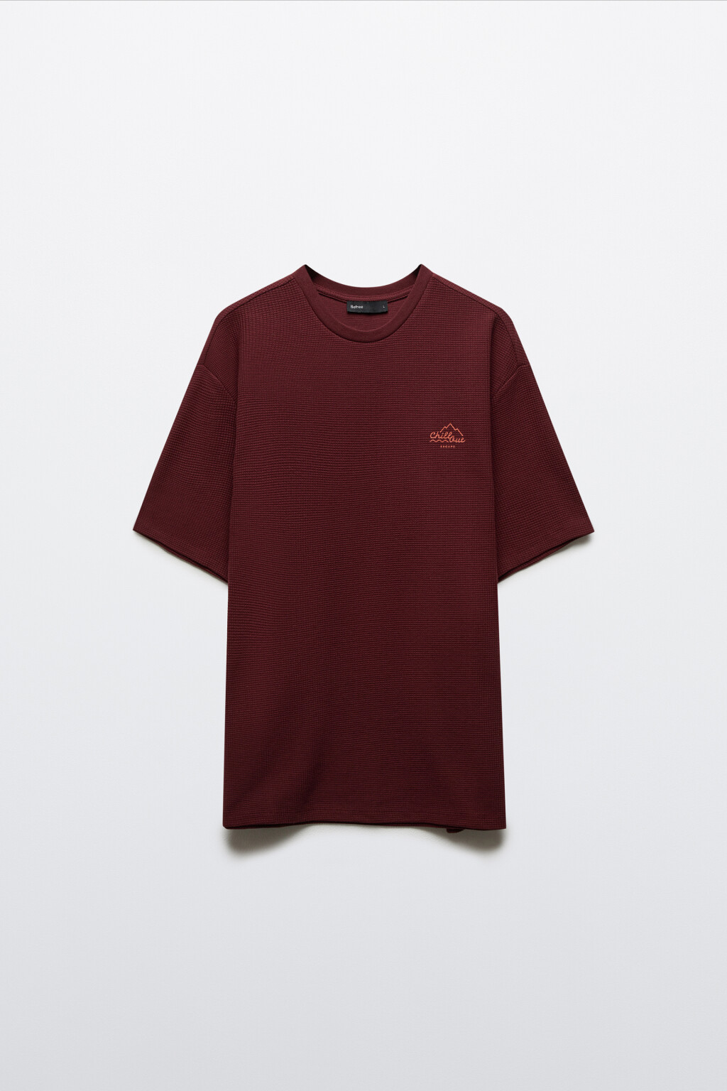 Футболка прямая с принтом - цвет красный - 7