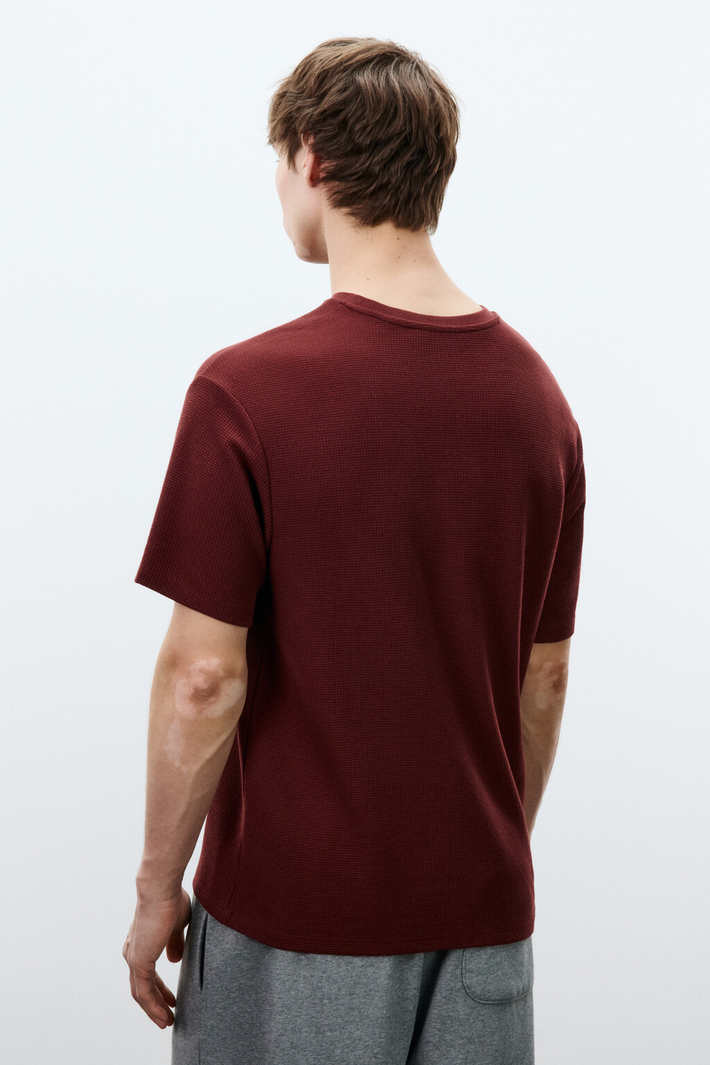 Футболка прямая с принтом - цвет красный - 3