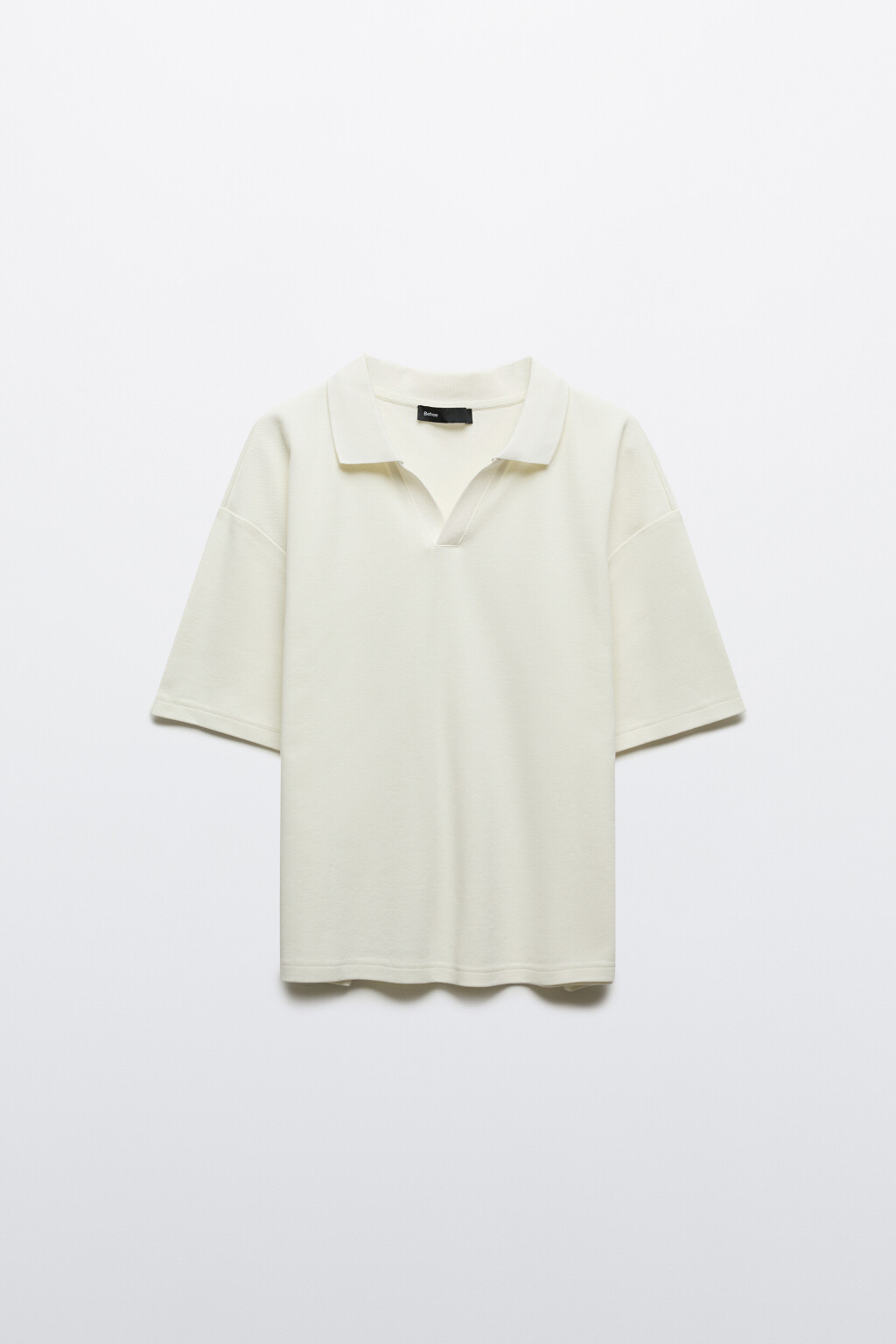 Футболка-поло оверсайз - цвет бежевый - 7