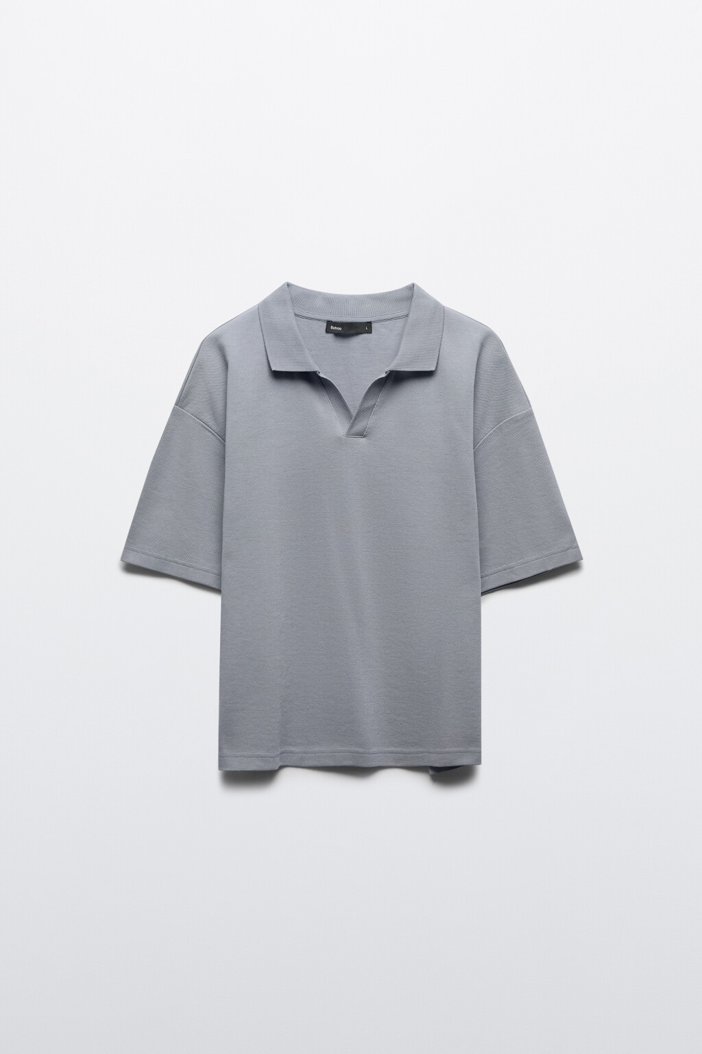 Футболка-поло оверсайз - цвет голубой - 7