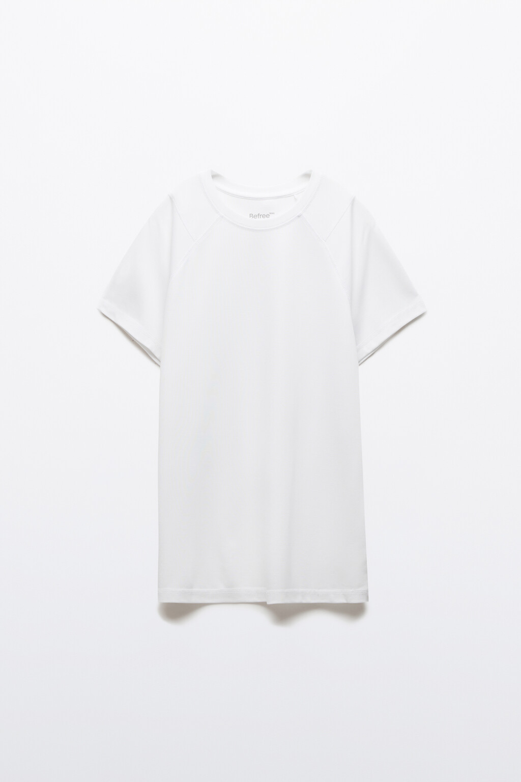 Футболка облегающая базовая с вискозой - цвет белый - 7