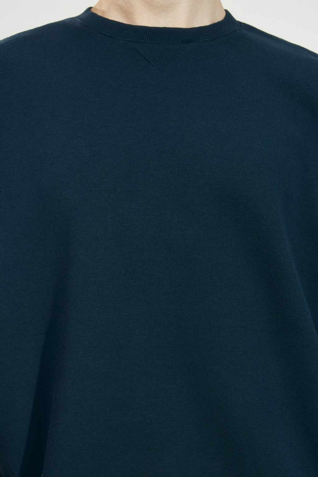 Футболка оверсайз из футера - цвет синий - 5