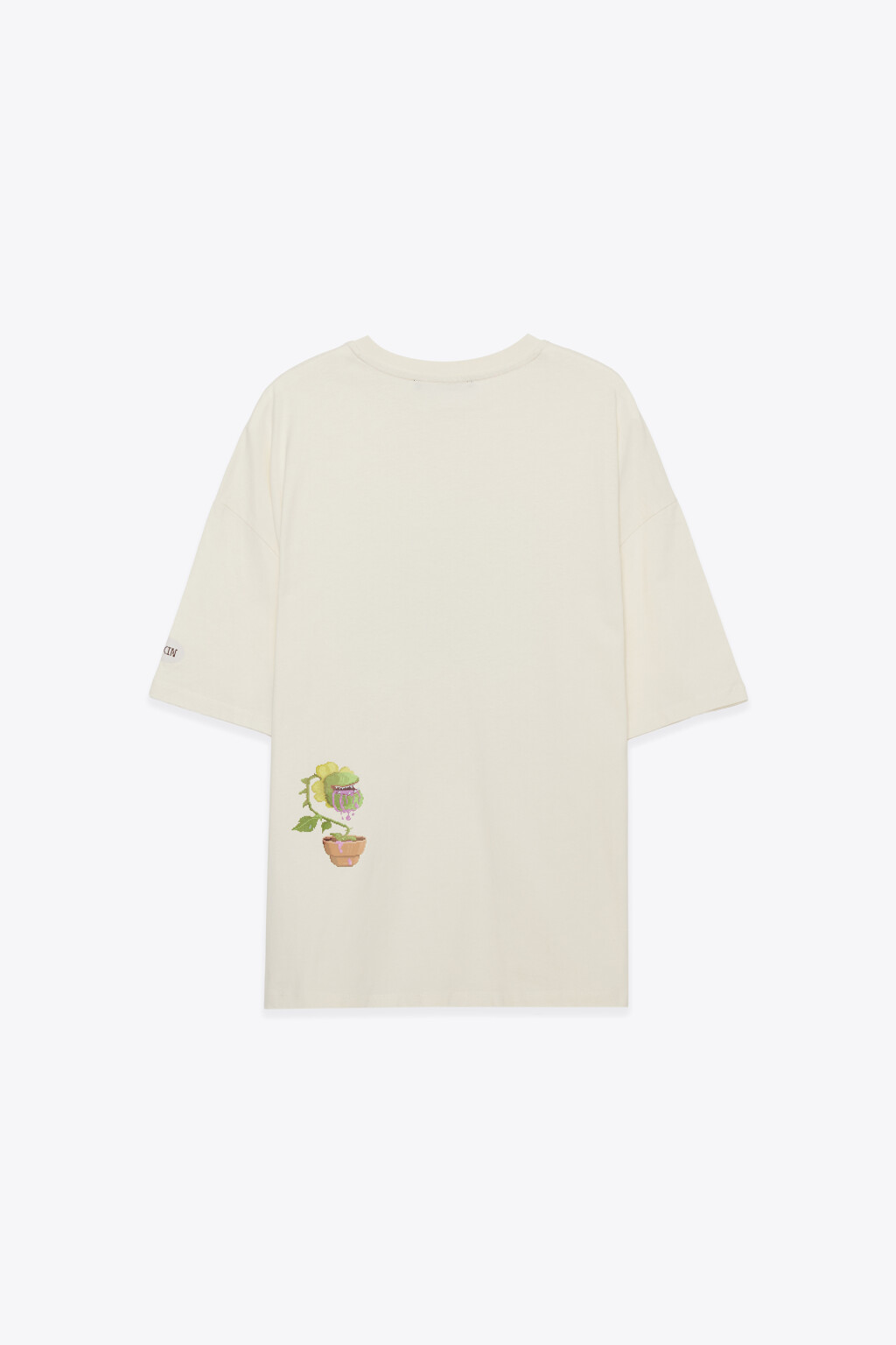 Футболка хлопковая с принтом - цвет бежевый - 10