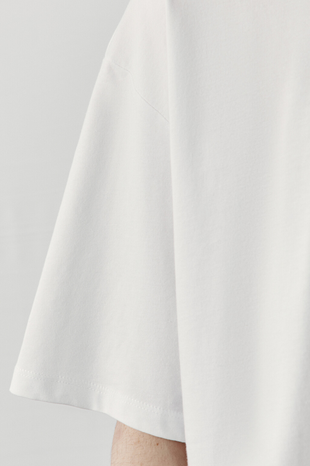 Футболка хлопковая с надписью - цвет белый - 6