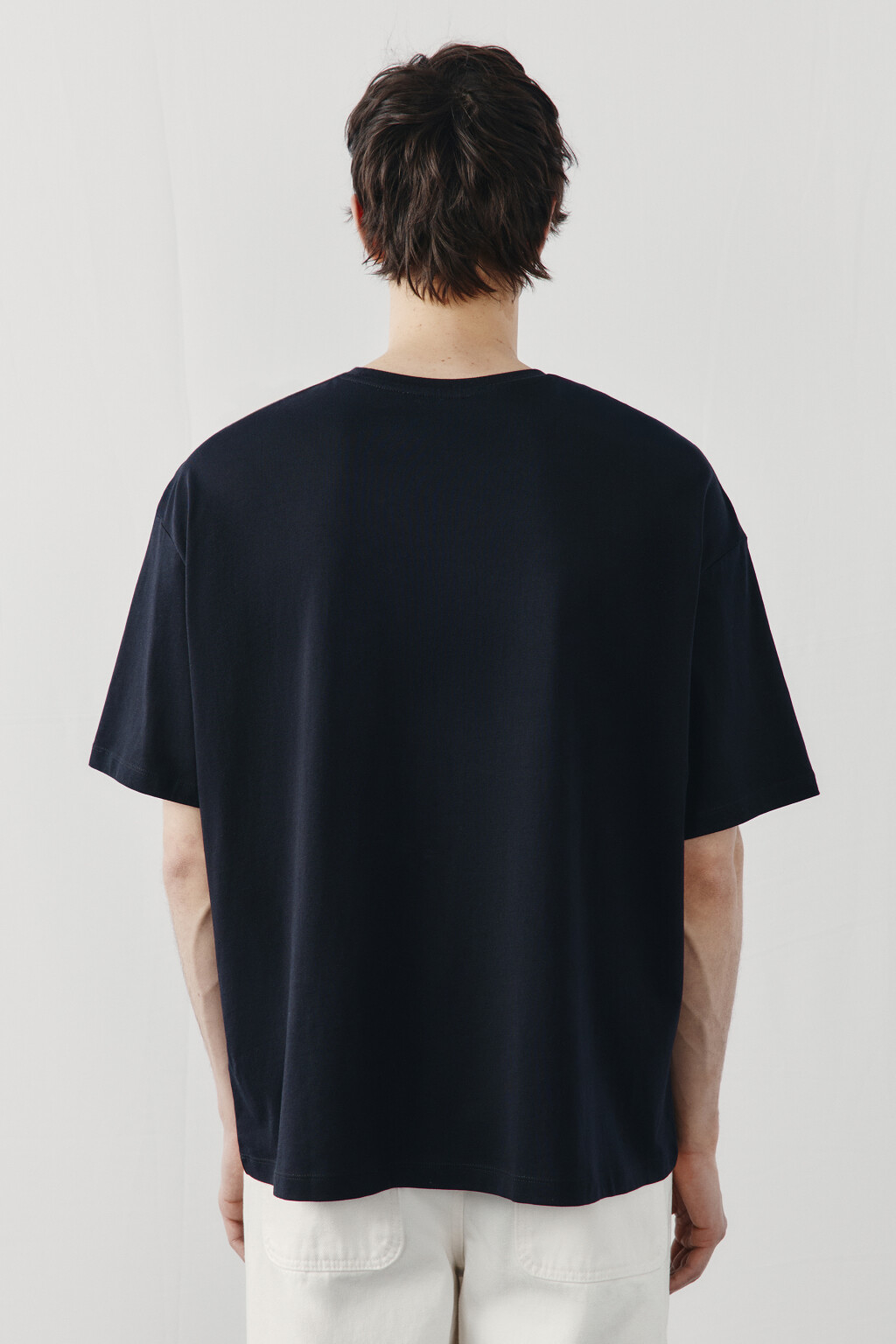 Футболка хлопковая с надписью - цвет черный - 4